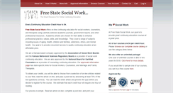 Desktop Screenshot of freestatesocialwork.com