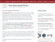 Tablet Screenshot of freestatesocialwork.com